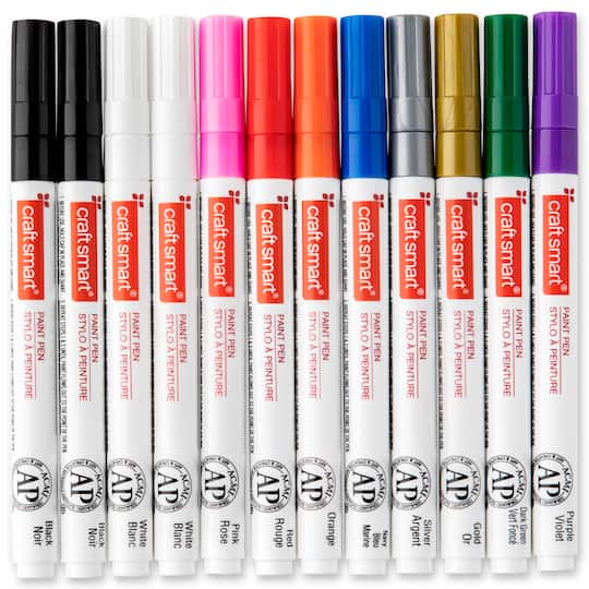 Medium Line 12 Color Paint Pen Set by Craft Smart®